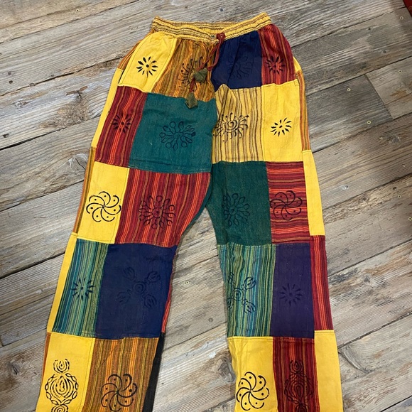 stonewashed, vintage 100 percent cotton patch pants - Picture 2 of 10